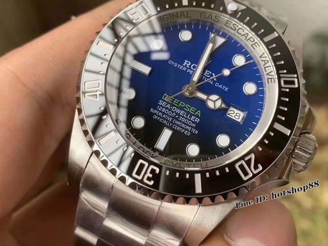 劳力士手表 N厂新品2019最新款SEA海使蓝鬼王V8版 Rolex复刻男士腕表 gjs3214